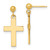 14k Polished Cross Earrings - K9-13BFD067-6685