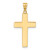 14K Polished Cross Pendant - C4-0243F32D-9421