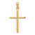 14k Polished Cross Pendant - D1-55441E29-8882
