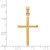 14k Polished Cross Pendant - D1-55441E29-8882