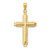 14k Polished Cross Pendant - D1-D7C6964A-9062
