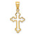 14K Polished Cross Pendant - D4-6EB1DC71-6096