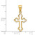 14K Polished Cross Pendant - D4-6EB1DC71-6096