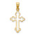 14K Polished Cross Pendant - D4-6EB1DC71-6096