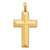 14K Polished Cross Pendant - D5-48694B53-9344