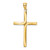 14k Polished Cross Pendant - K4-36D29B9C-3124