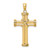 14k Polished Cross Pendant - K8-4FA7A703-9799