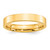 10k Yellow Gold 4mm Standard Weight Flat Comfort Fit Wedding Band Size 9.5