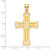14k Polished Cross Pendant - K9-8A2121F0-3153