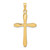 14k Polished Cross Pendant - XR-1B362204-3256