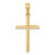 14K Polished Cross Pendant - XR-64D51B42-1842