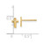 14K Polished Cross Post Earrings - TF-F061ECA7-6982