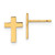 14k Polished Cross Post Earrings - XR-EABCA9E2-8709