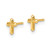 14K Polished Cross Post Earrings - YC-0B83A695-8609