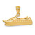 14K Polished Cruse Ship Pendant