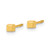 14K Polished Cube Post Earrings - YE-56AB684B-8430