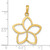 14k Polished Cut Out Flower Pendant