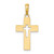 14K Polished Cut-Out Cross Charm