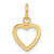 14K Polished Cut-out Heart Pendant - C2-825A9744-1875
