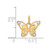 14k Polished CZ Butterfly Pendant - YC-32FF8AA9-9134