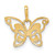 14k Polished CZ Butterfly Pendant - YC-32FF8AA9-9134