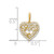 14k Polished CZ Heart Pendant - YC-0E74206A-1737