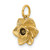 14K Polished Daffodil Flower Pendant