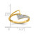 14K Polished Diamond Geometric Fashion Ring