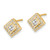 14k Polished Diamond Post Earrings