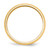 10k Yellow Gold 5mm Half Round Wedding Band Size 8