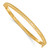 14K Polished Diamond-cut 4.00mm Hinged Oval Bangle Bracelet
