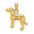 14K Polished Dog Charm - K6-B3C29DA6-2551