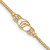 14k Polished Dolphin and Filigree Bismark Chain 10 inch Anklet