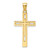 14K Polished Double Cross Pendant - K9-5F0F473B-2229