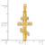 14k Polished Eastern Orthodox Cross Pendant - XR-2828586A-3140