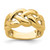 14k Polished Entwined Braided Ring