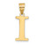 14k Polished Etched Letter I Initial Pendant - YC-D33E5B5C-8355
