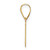 14k Polished Etched Letter J Initial Pendant - YC-90F046A6-8099