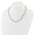 14K Polished Fancy 5mm Oval Link 18 inch Toggle Necklace