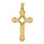 14k Polished Fancy Cross Pendant - XR-2487AD86-2788