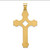14k Polished Fancy Cross Pendant - XR-2487AD86-2788