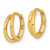 14k Polished Fancy Double Round Hinged Hoop Earrings