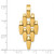 14k Polished Fancy Link Geometric Dangle Pendant