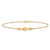 14K Polished Fancy Mariner Link 9 inch Anklet Plus 1 inch Extender