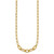 14K Polished Fancy Oval and Twisted Link 18 inch Paperclip Necklace