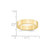 10k Yellow Gold 5mm Lightweight Flat Wedding Band Size 8.5