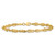 14K Polished Fancy Twisted Oval Link 7.75 inch Bracelet
