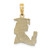 14K Polished Female Graduation Profile w/ Diploma Charm