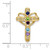 14k Polished Filigree 5-Stone Mothers Cross Pendant Mounting