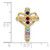 14k Polished Filigree 6-Stone Mothers Cross Pendant Mounting